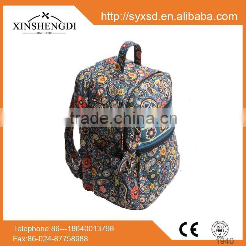 loptop backpacks,100% cotton quilted large capacity college backpacks,school bags