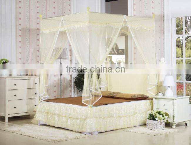 fashional high quality polyester king size double bed mosquito net