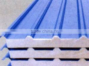 Corrugated sandwich plate