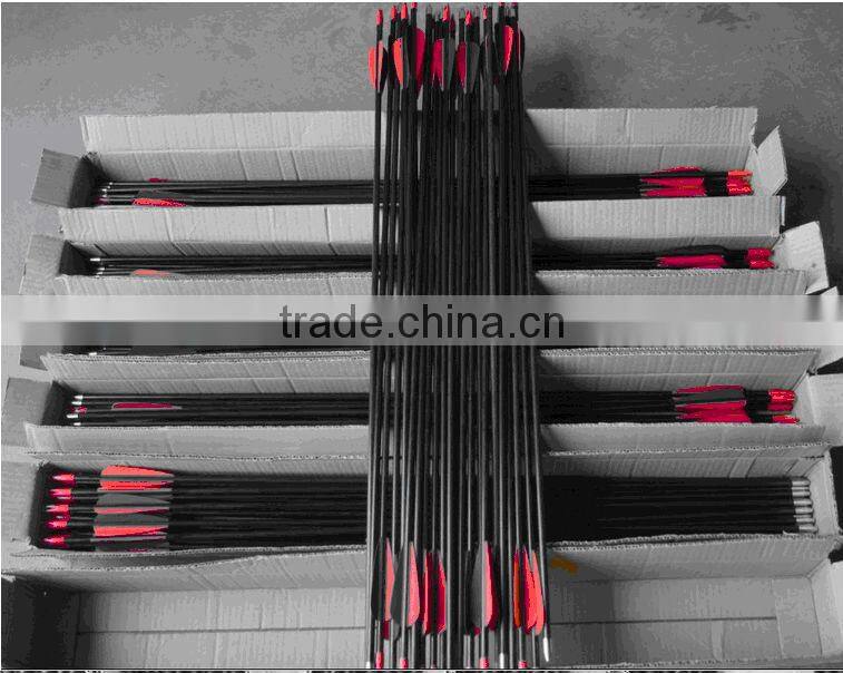 BARE ARROW 100% carbon fiber arrow used for bow and arrow huntting