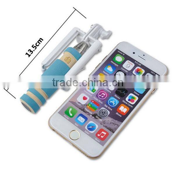 Handheld monopod selfie stick, monopod with cable, telescopic hot stick
