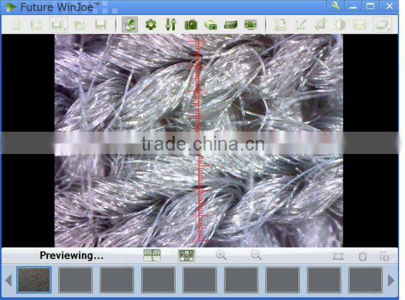 Patent MDA1300R portable USB digital microscope with reticle measurement function for textile quality control