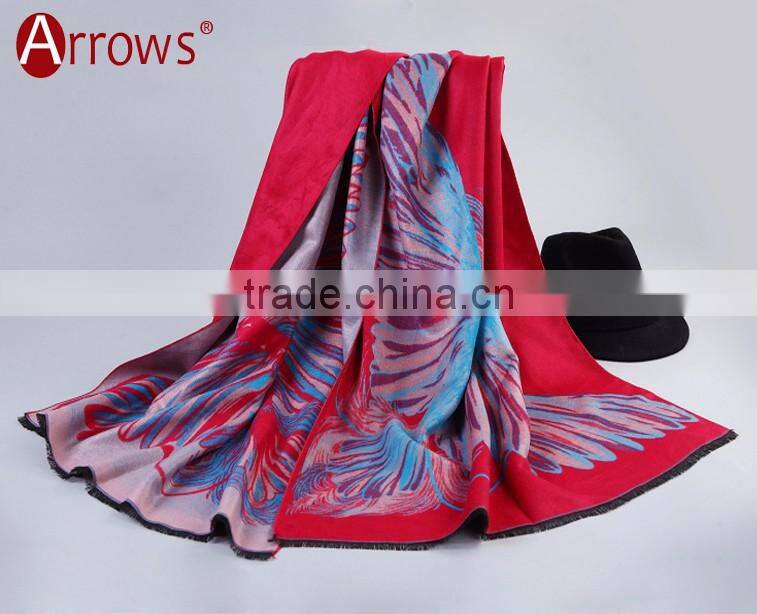 2016 Wholesale Scarves Eagles Printed Animal Shawl Acrylic Wool