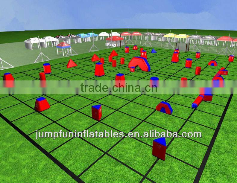 2014 Hot air sealed inflatable paintball arena/outdoor bunker field in air-tight