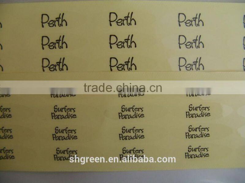 Eco-friendly vinyl sticker for food