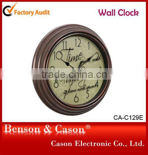 Home Decoration Big Plastic Wall Clock