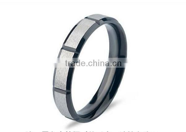 2016 newest design high polished cool simple stainless steel wedding band ring for Lover