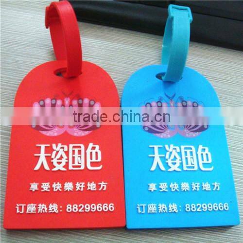 custom beautiful silicone luggage tag