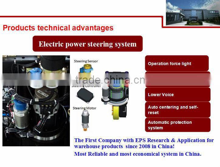 1.6T electric pallet stacker with full free 3-stage mast
