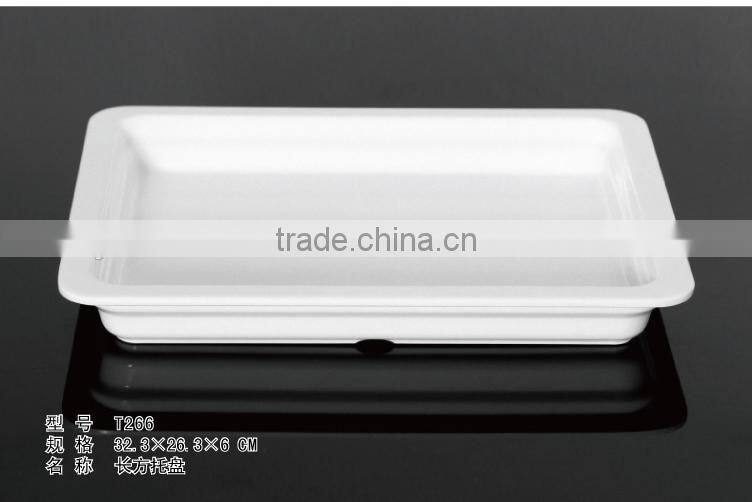 100% mealmine A5top grade wholesale cheap serving plastic food melamine baking tray