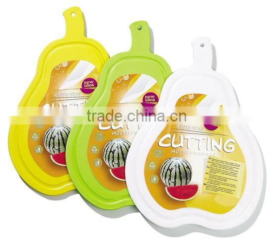 Artifical Vegetable Shape Plastic Chopping Board Thick Cutting Block