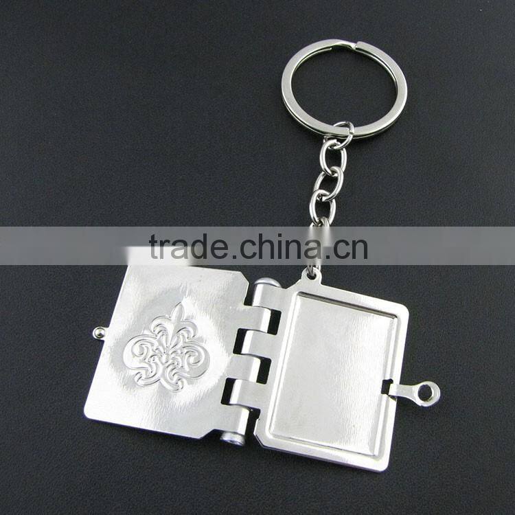 Engraved Silver Picture Frame Keychain