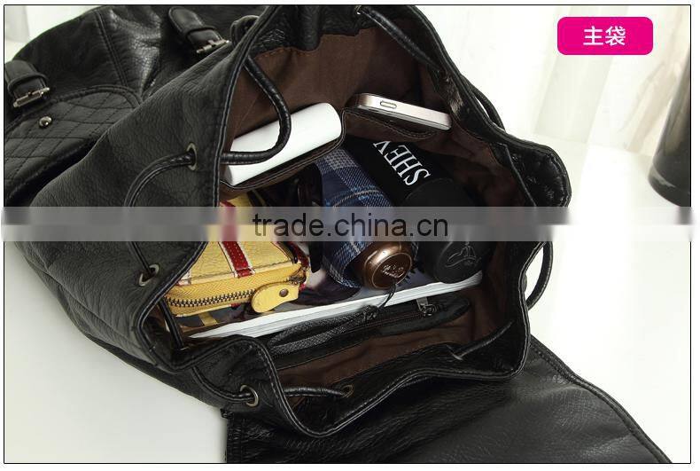 Fashion Woman bags Pu Leather waterproof School Bag for Outdoor Backpack Custom Bag