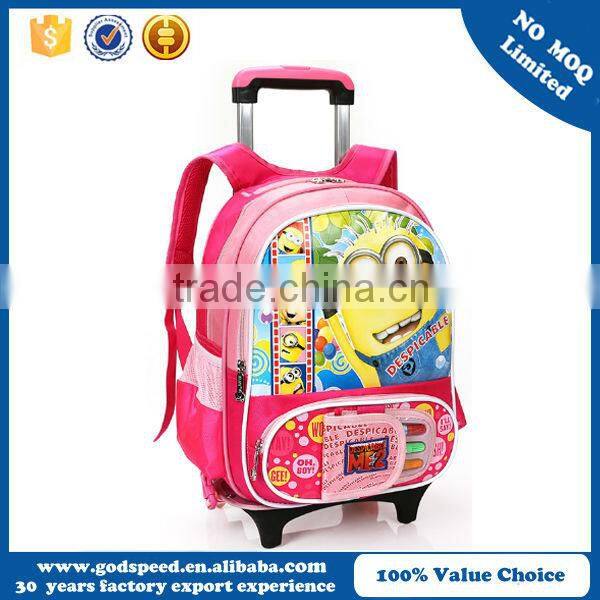 2015 Colorful alibaba new products students trolley wheeled backpcak