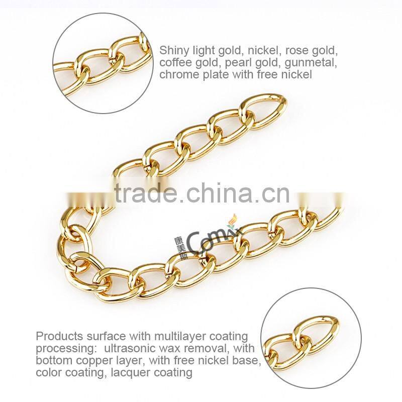 Luxury gold metal decorative bag chain