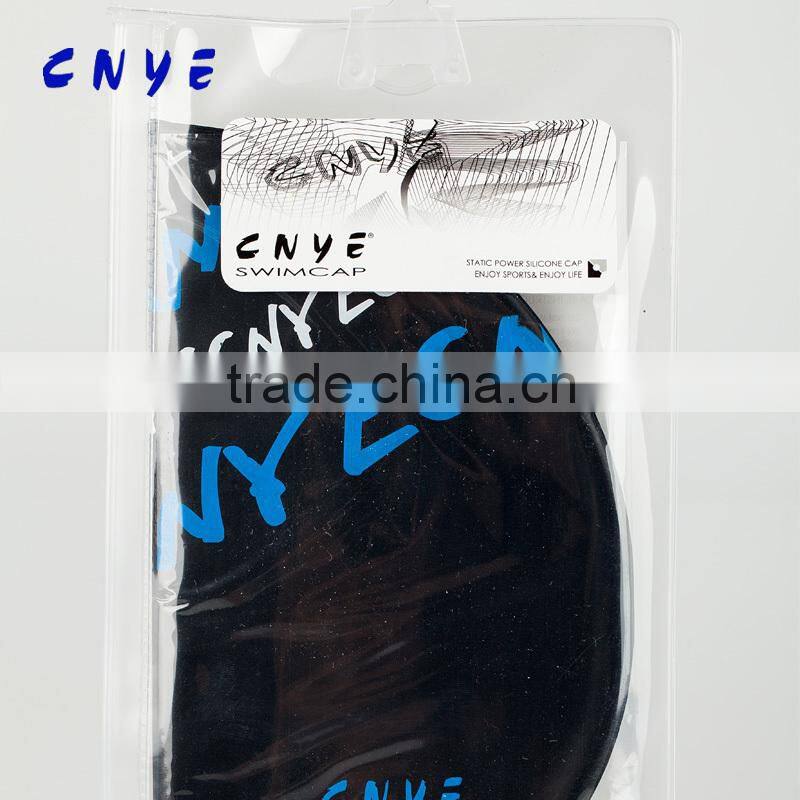 CNYE swimming cap print silica gel men cheap price swimming for cap