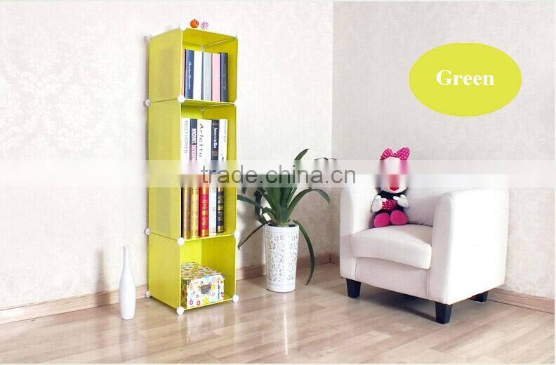 Red flower color kids bookcase with plastic material( FH-AL0017)