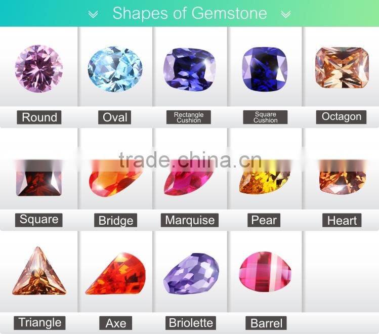 No.1.25# Rose Red Pointed Back Faceted Pink Synthetic Sapphire for Jewelry