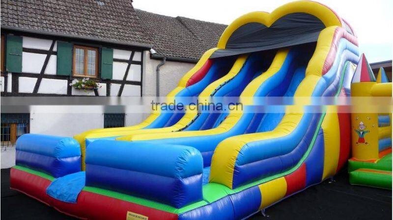 Hola yellow inflatable slide/custom inflatable slide for sale