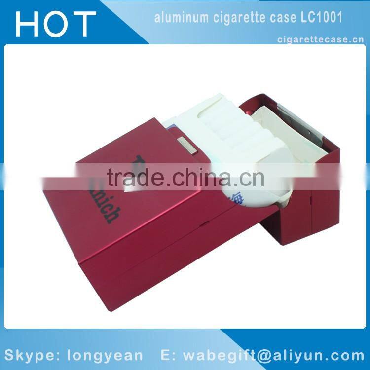 OEM logo Aluminum Metal Cigarette Cigar Box Holder