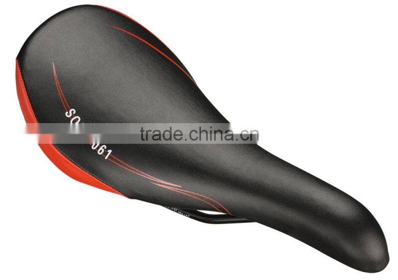 Top good quality leather bike saddle bicycle seat for road mountain bicycle