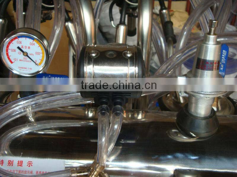 gasoline and power milking machine two buckets