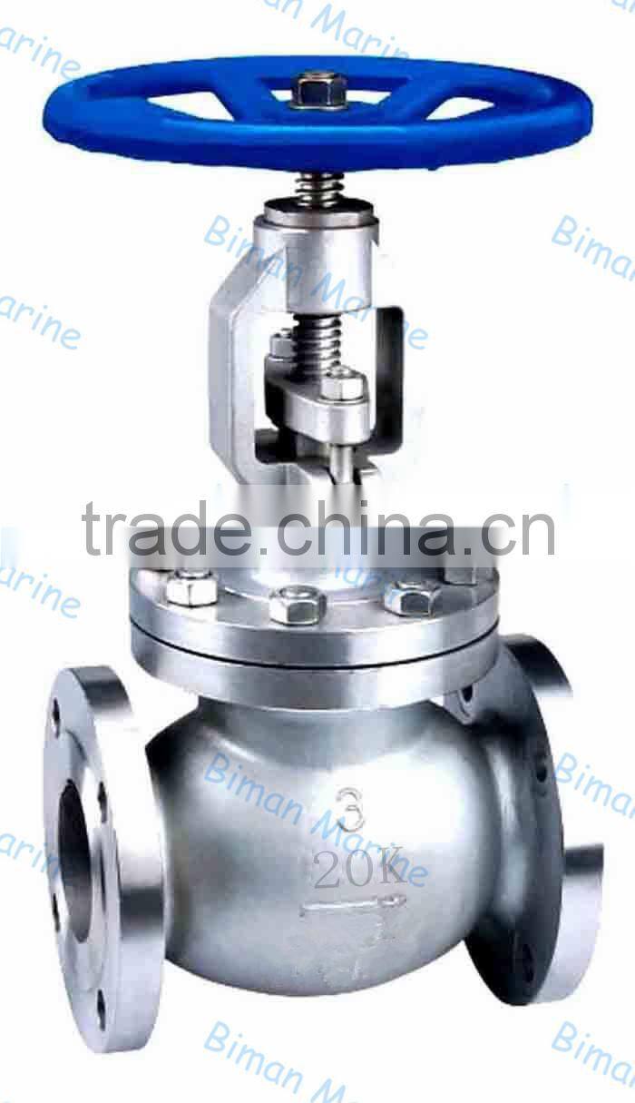 Marine Cast Steel Globe Valve/ Water Stop Valve from Biman