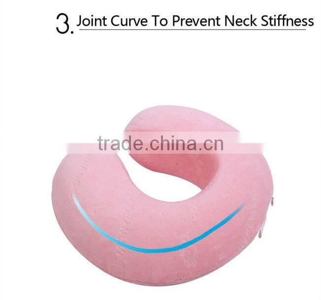 wholesale anti mite memory foam built-in speaker u shape pillow