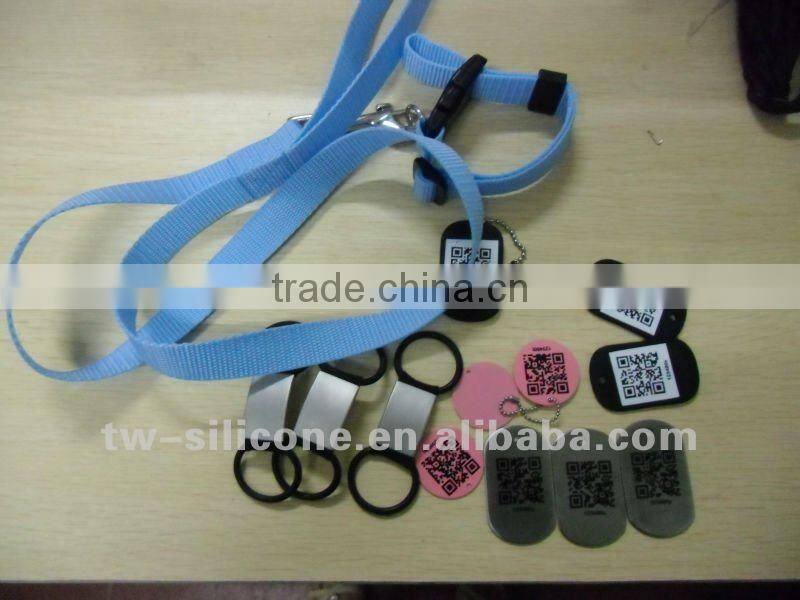 OEM Stainless steel metal tag id tags with engraved logo