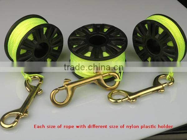 plastic dive reel fly reel nylon reel with brass hook