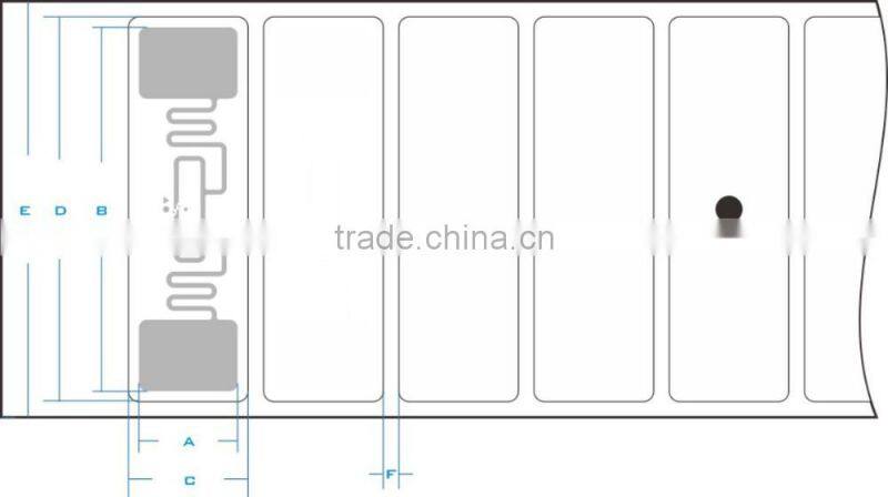 EPC GEN2 UHF Tag Sticker for RFID Tag Reader