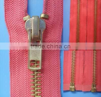 No.5 anti brass zipper close end with cotton tape