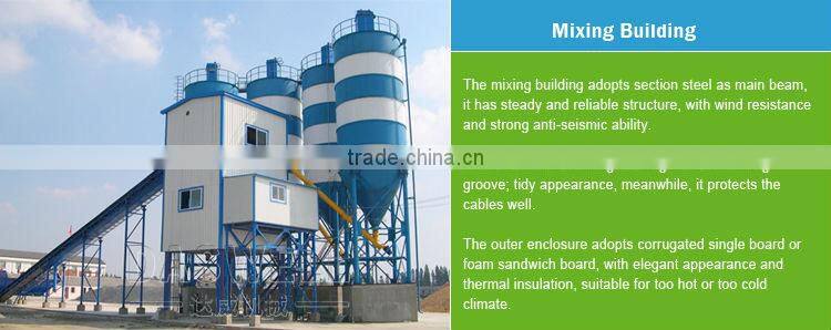 China low price ready mobile concrete batching and mixing plant price