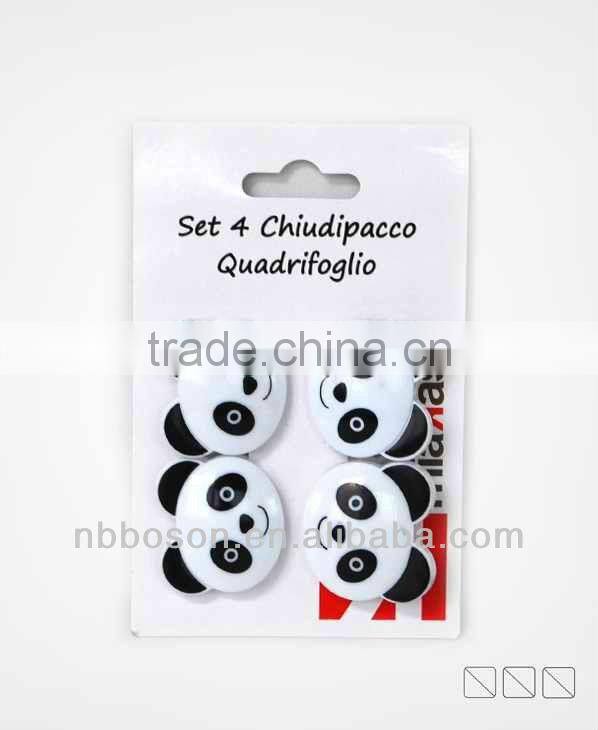 4pc panda bag clip