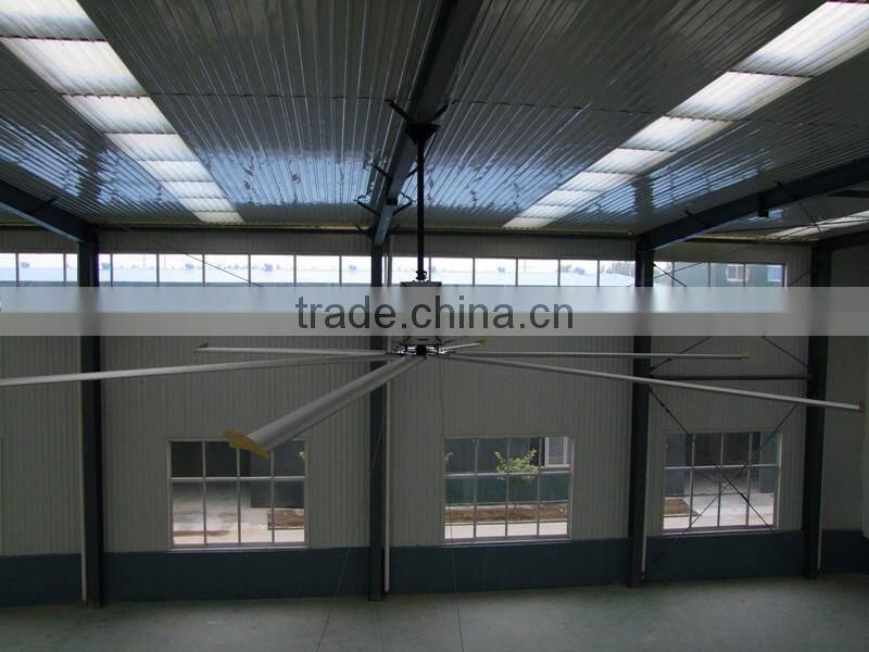 7m HVLS Large air volume Industrial Ceiling Ventilation Fans for greenhouse