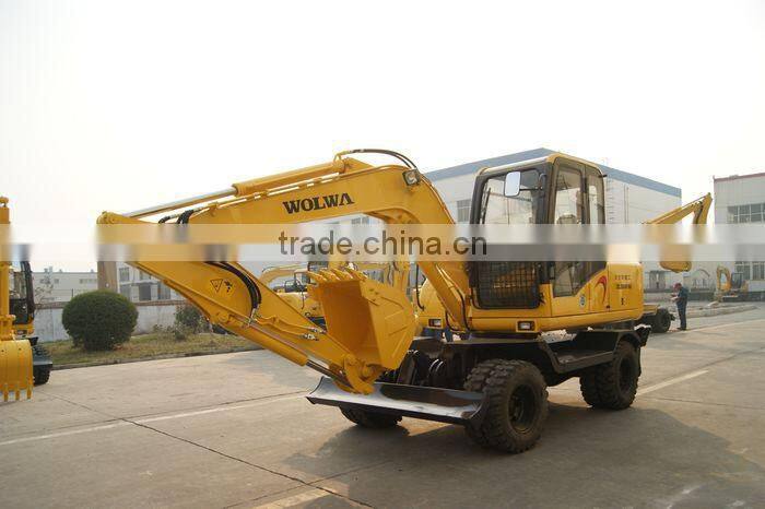 china new brand wolwa wheel hydraulic excavator