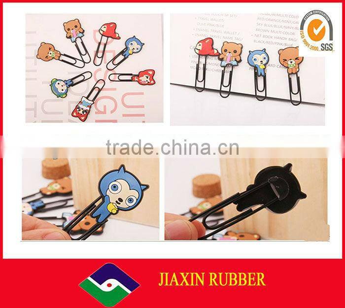 Wholesale cute animal shape of silicone bookmarks for kids JX-100129