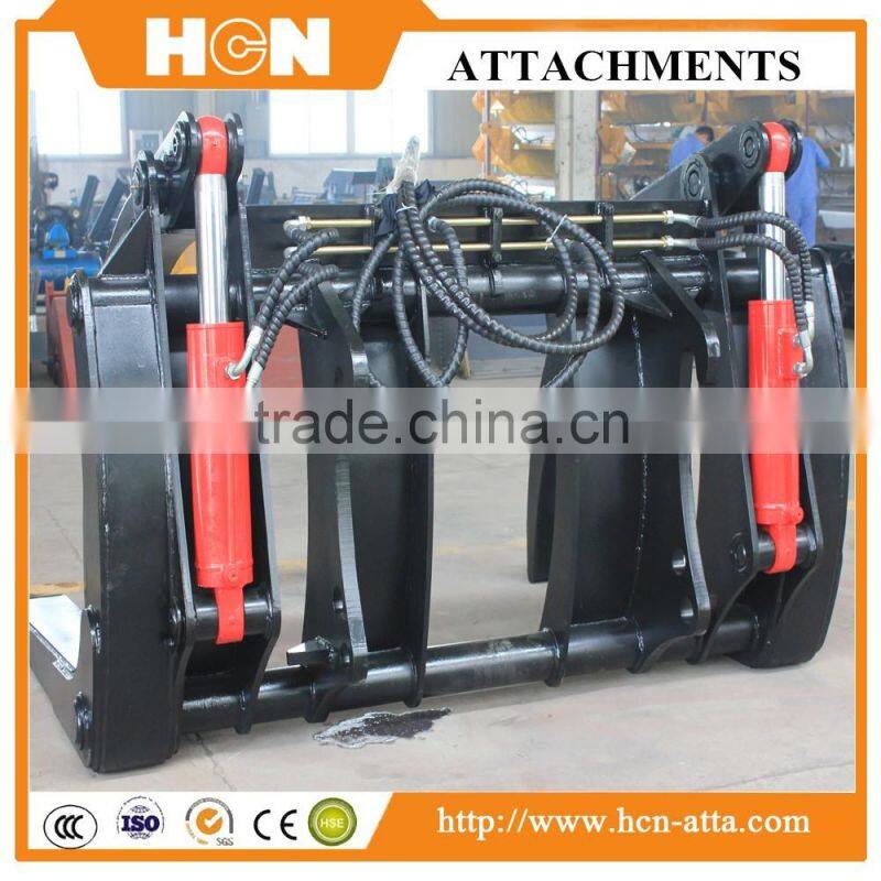 BM06 Series Hydraulic Log Grapple Attachment For Loader
