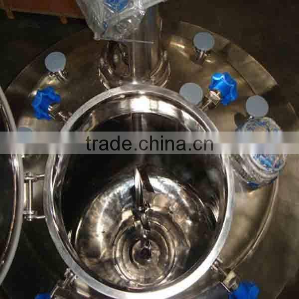 ISO 9001 stainless steel steam heating detergent shampoo mixing tank