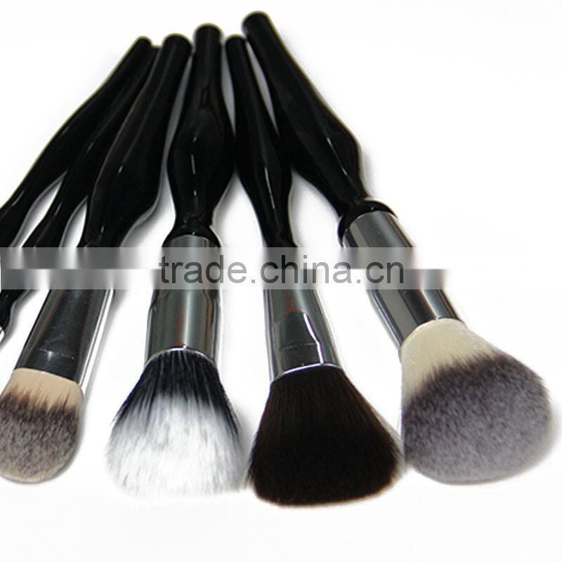 New design goat hair black handle Best Professional Makeup Brushes Set
