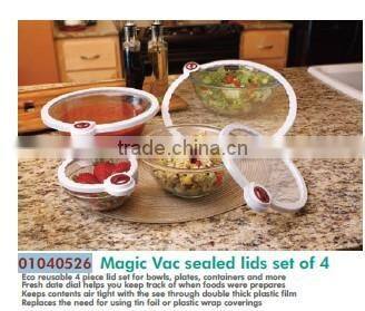 01040526 Magic Vac sealed lids set of 4