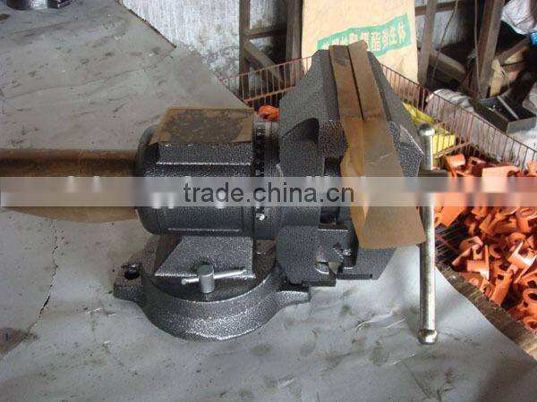 Multi-function 360 jaw rotation and swivel bench vise 5"