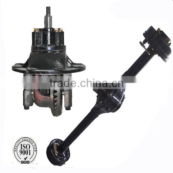 tricycle and atv parts rear axle with crown wheel and pinion gear