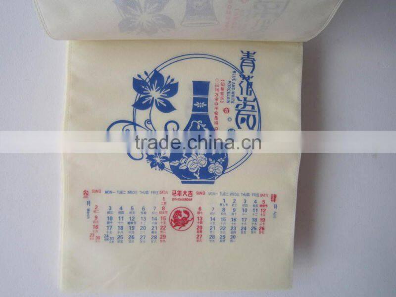 2015 Colorful PP nonwoven wall calendary