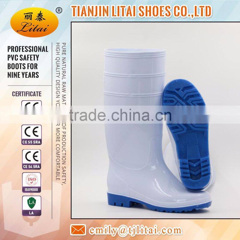 cheap heavy duty pvc rain boots with steel toe for foods