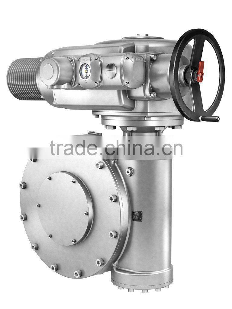 Combinations with multi-turn gearboxes