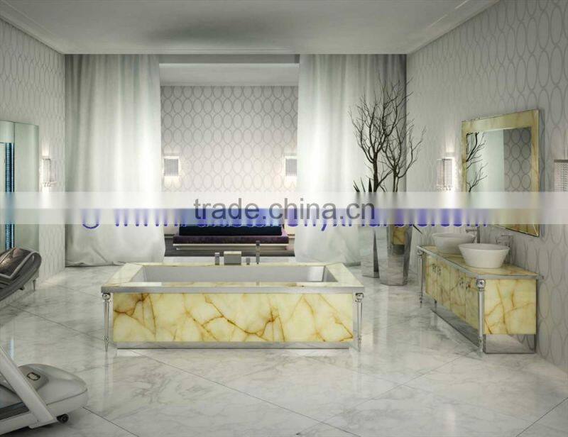 NATURAL COLOR UNIQUE DESIGN ONYX BATHTUBS COLLECTION