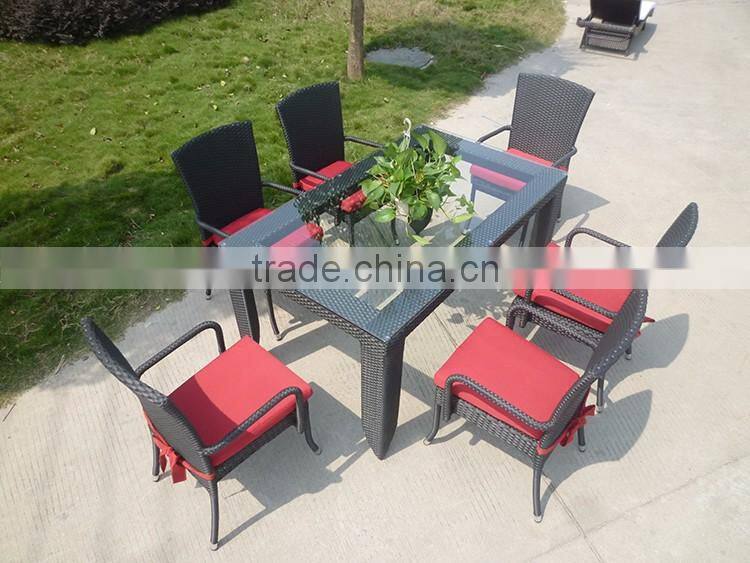 Used Restaurant Furniture Outdoor Rattan Dining Table And Chair