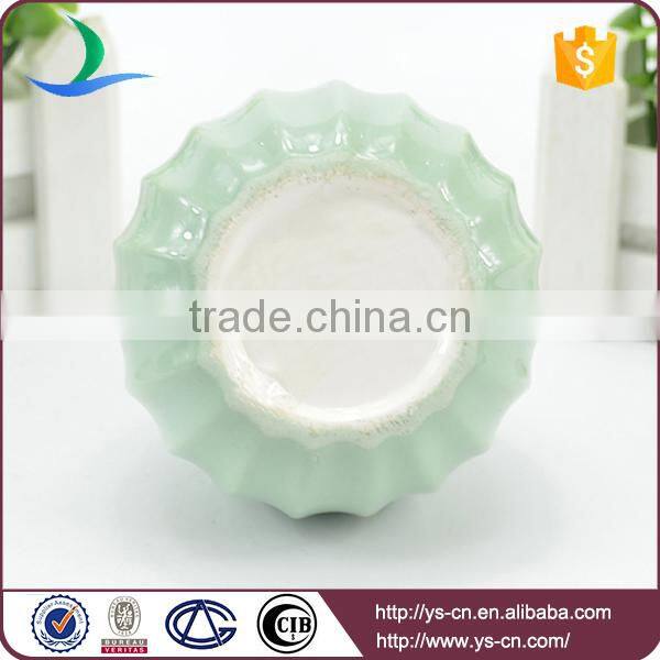 Embossed ceramic small flower vase