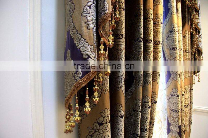 Euroupean Palace Style Polyester New Fancy Curtain With Embroidery/Luxury Sheer Hotel And Decor Home Curtains